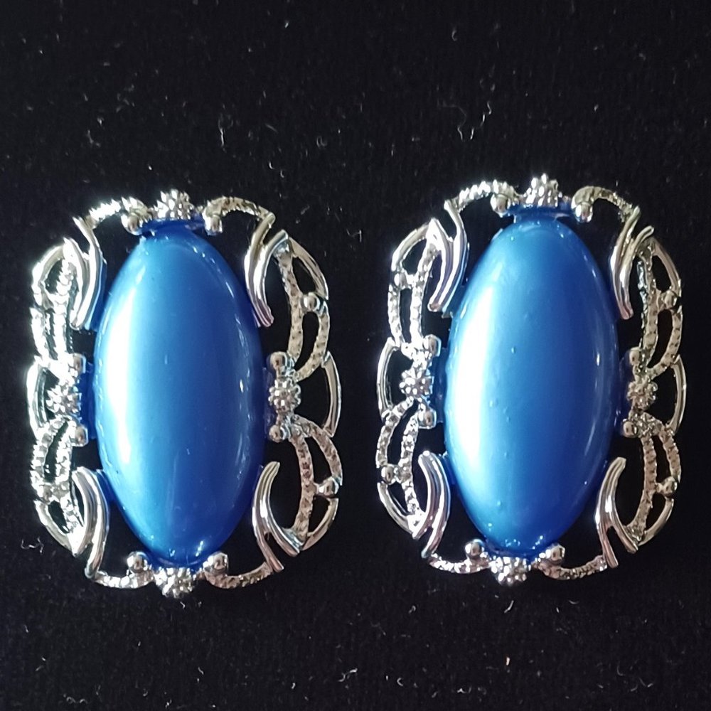 Sarah Coventry Thermoset Silver-Tone Earrings NEW LOW PRICE !